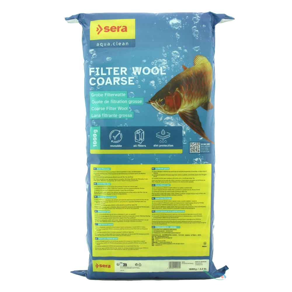 Sera Filter Wool Coarse Lana filtrante grossa verde 1000gr