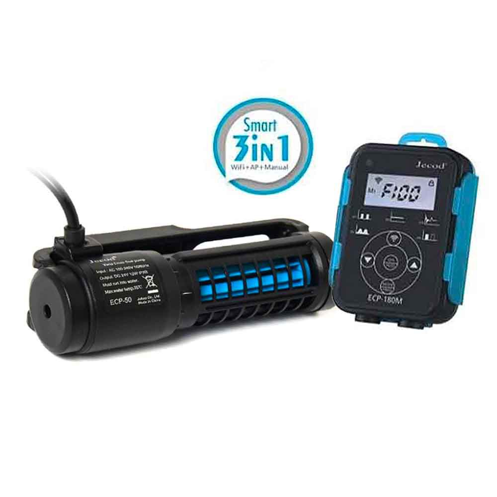 Jebao/Jacod Pompa di movimento ECP 50M a flusso incrociato per acquari fino a 60cm Wi-fi