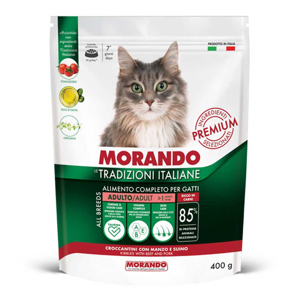 Morando Premium Adulto Croccantini per Gatto con Manzo e Suino 400gr