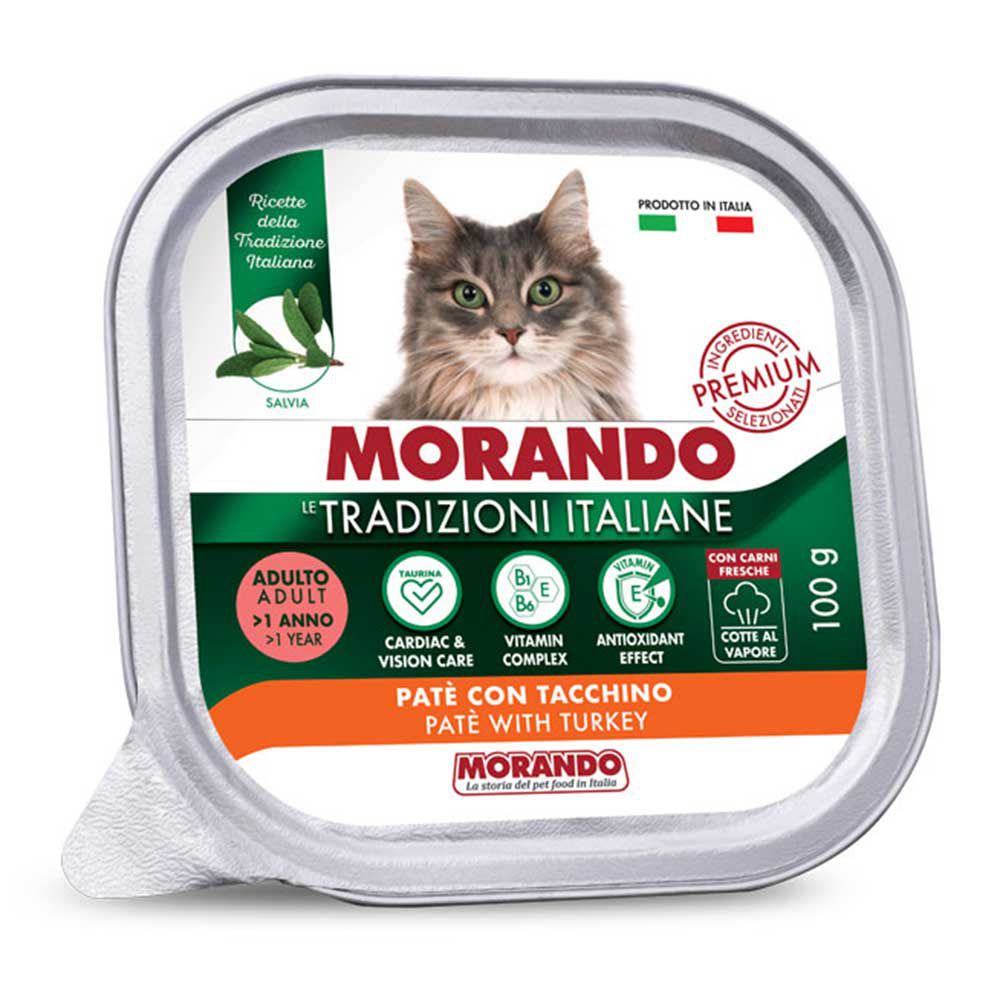 Morando Premium Adulto Umido Patè per Gatto con Tacchino 100gr