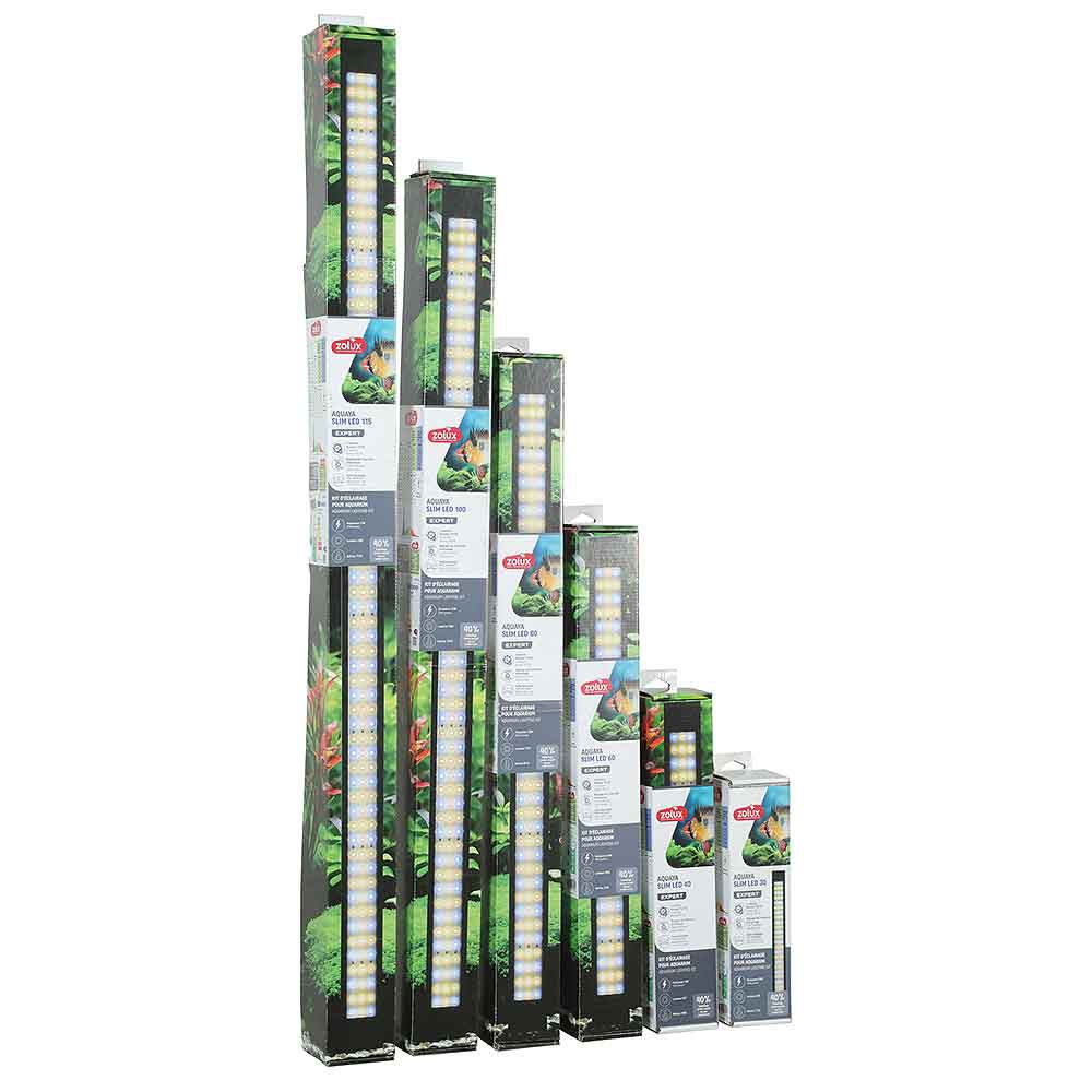 Zolux Slim Led 100 Aquaya Lampada multiuso impermeabile per acqua dolce 24W 100cm