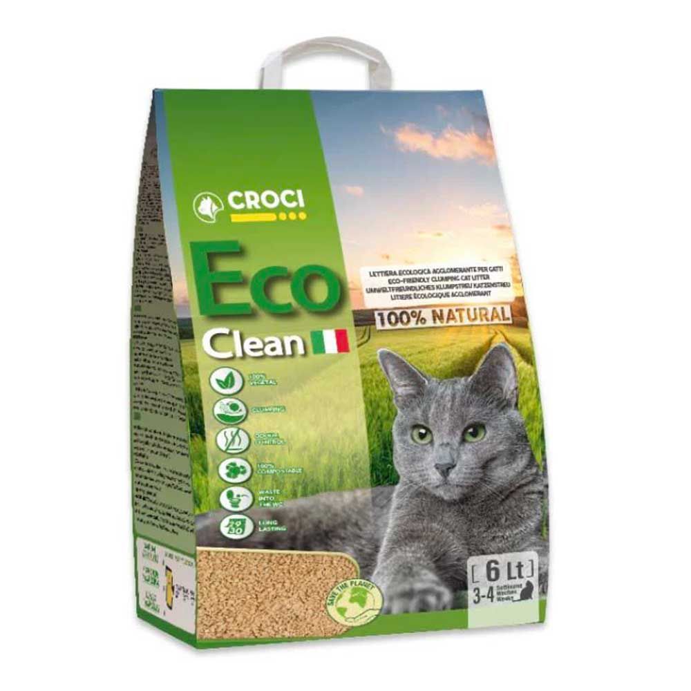 Croci Eco Clean Lettiera Vegetale per Gatti 6L