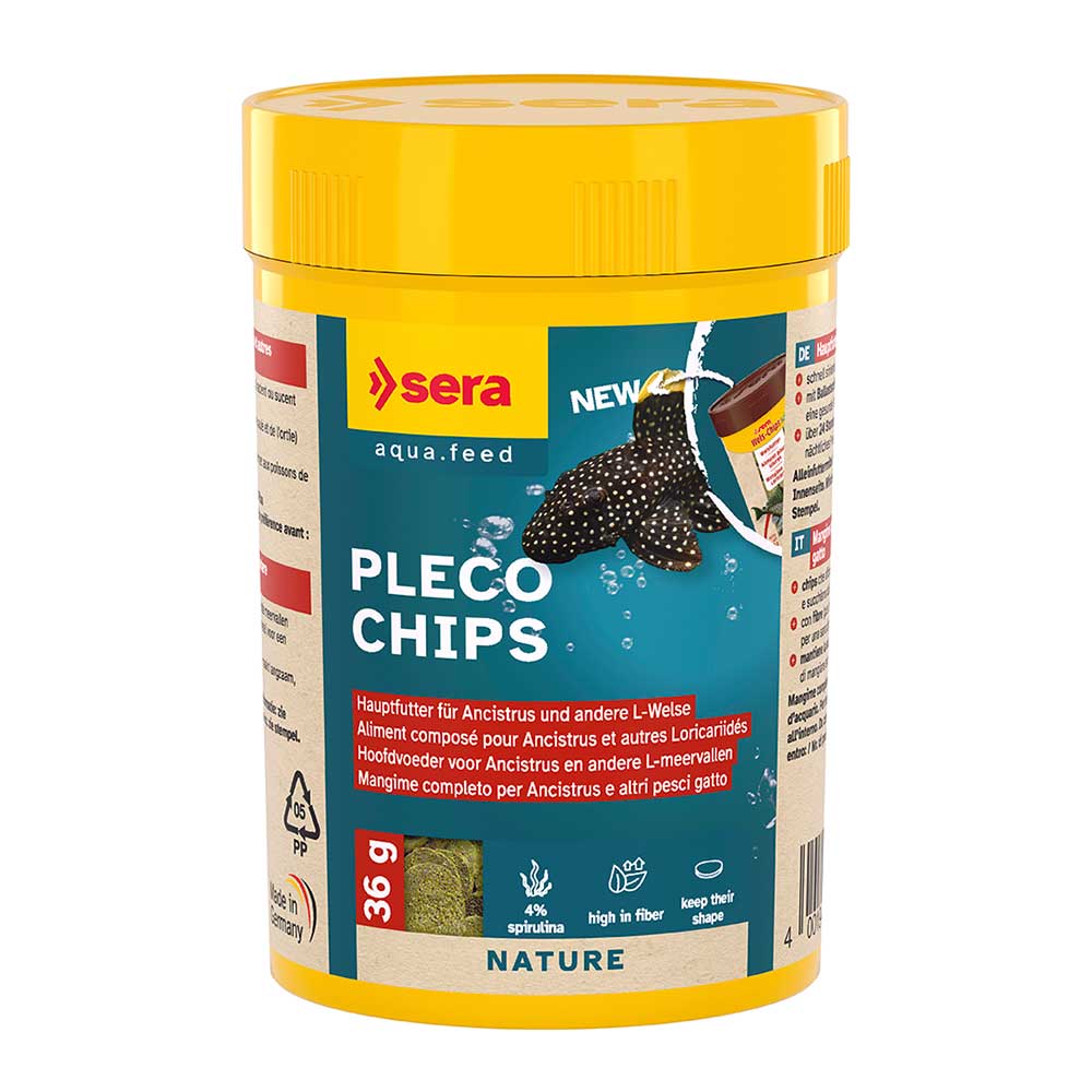 Sera Pleco Chips Nature Mangime per Loricaridi 100ml 95g