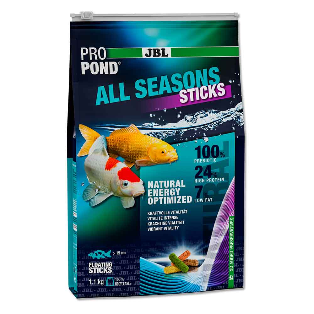 Jbl Pro Pond All Season Sticks S Mangime bastoncini quattro stagioni per koi e altri pesci da laghetto 0,5kg New 2025