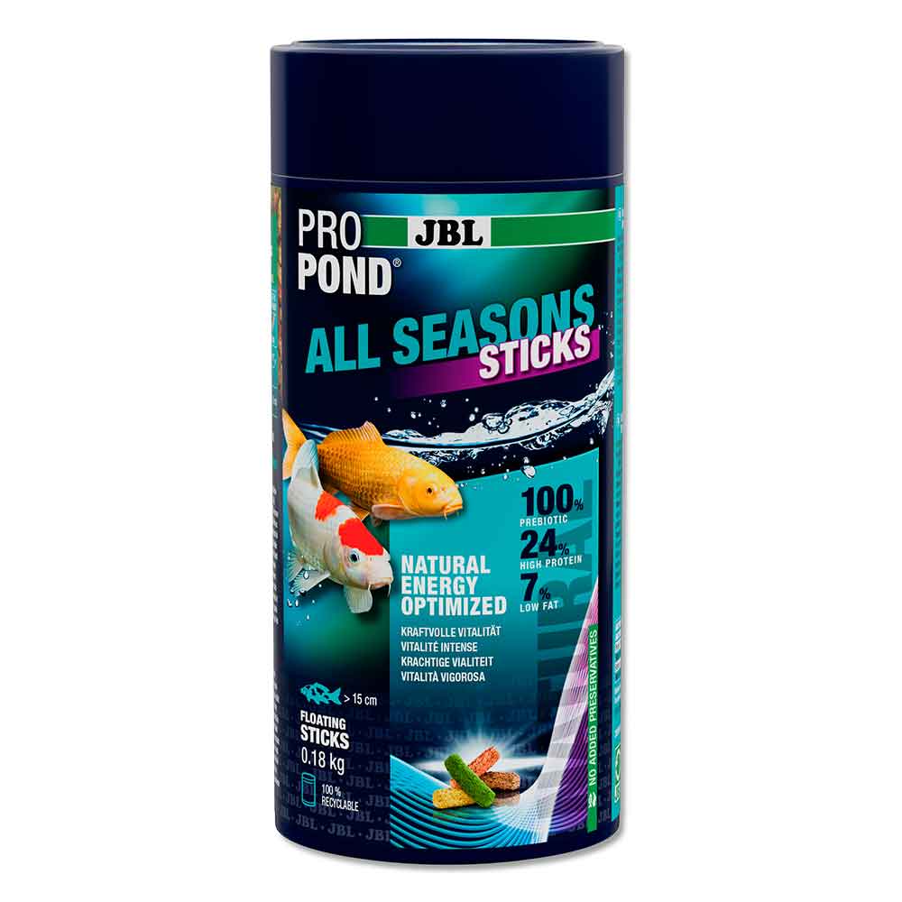Jbl Pro Pond All Season Sticks S Mangime bastoncini quattro stagioni per koi e altri pesci da laghetto 0,18kg New 2025