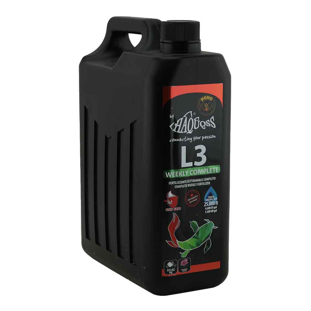 Haquoss L3 Pond Weekly Complete Fertilizzante Laghetto 2500ml per 25000Lt
