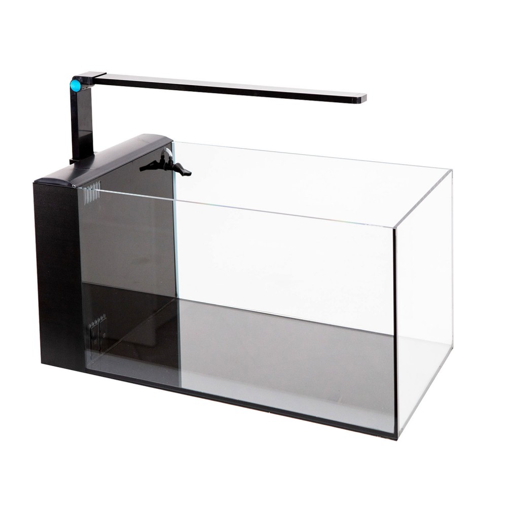 Aqpet Aqua 60 Rear Nero Acquario Vetro Extrachiaro 60x30x30h cm