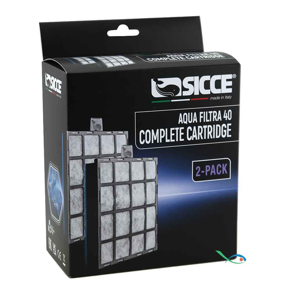 Sicce Ricambio Aqua Filtra 40 Complete Cartridge 2-Pack