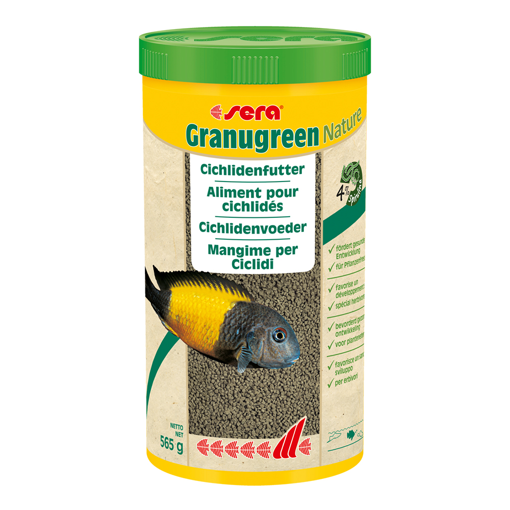 Sera Granugreen Nature Mangime per Ciclidi 1000ml 565g