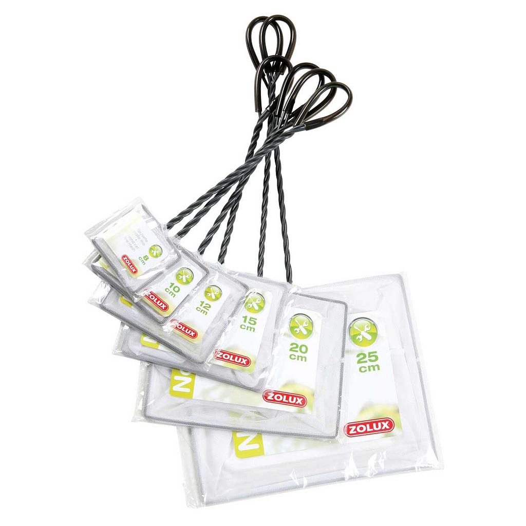 Zolux Retino maglia bianca fine 10 cm/33cm lunghezza
