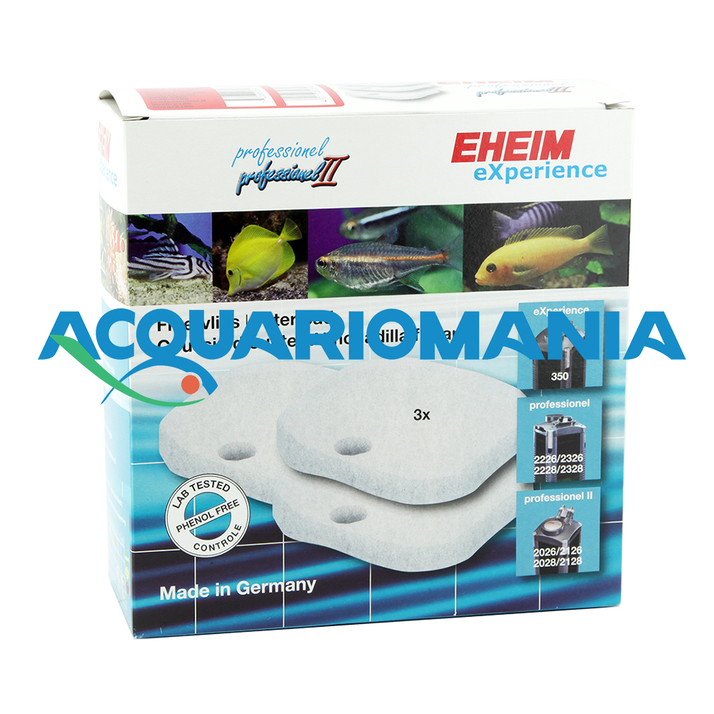Eheim 2616265 Spugne Professionel II 2026 2126 2028 2128 2226 2326 2228 2328 3pz
