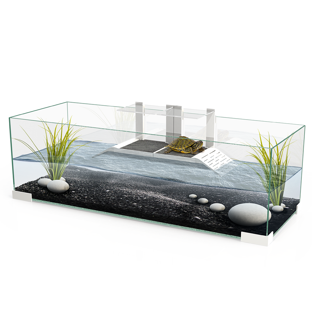 Ciano Tartarium 80 Tartarughiera con isola per Tartarughe d'acqua 80cm