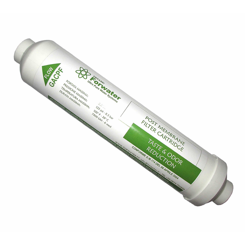 Forwater GACPF Cartuccia Carbone in linea post filtro membrana