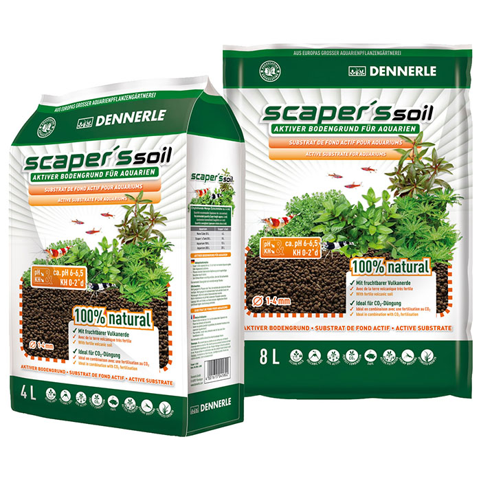 Dennerle Scaper's Soil Fondo Fertile attivo per acquari piantumati 8lt
