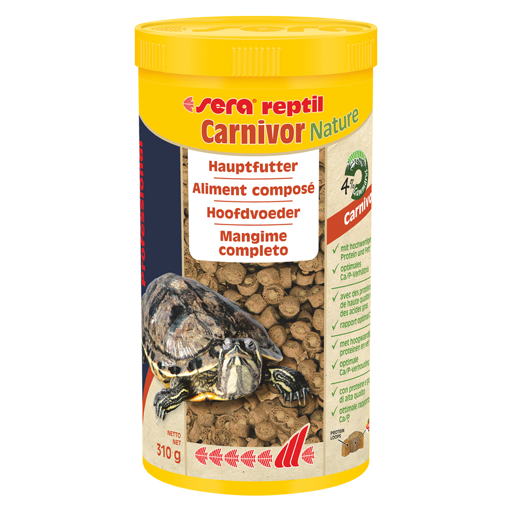 Sera Professional Reptil Carnivor Nature per Tartarughe d'acqua 1000ml  310g