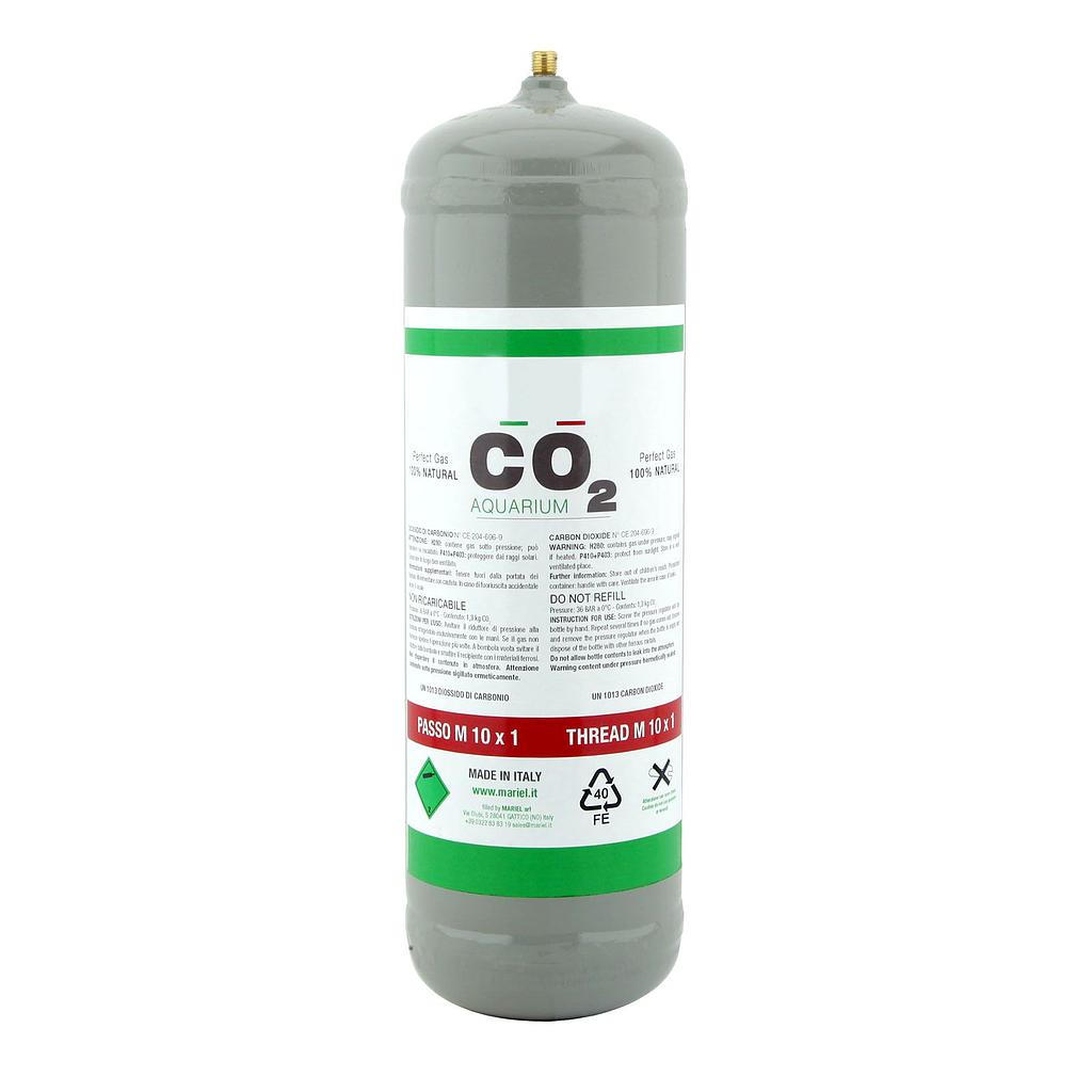 Bombola CO2 1300g usa e getta passo 10x1mm Standard senza piedino