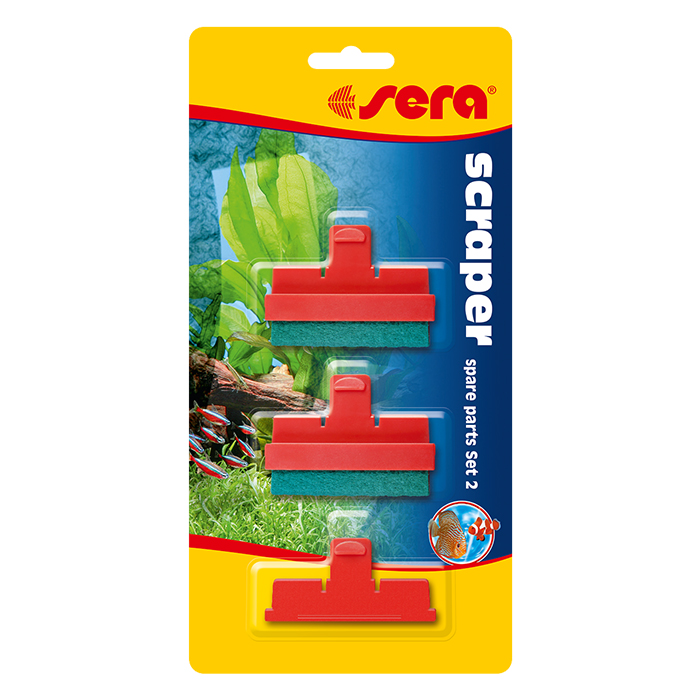 Sera Scraper Ricambio Spugne Set 2 3pz