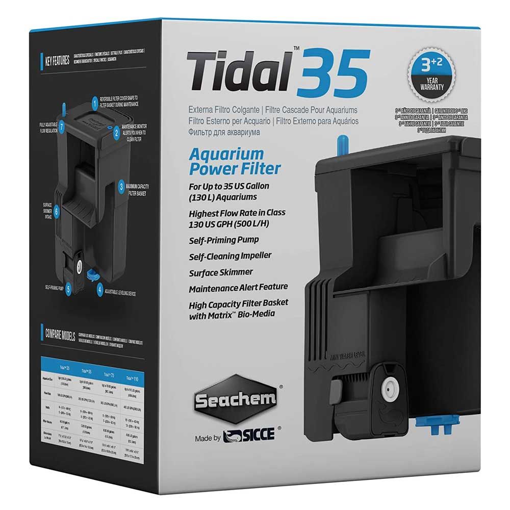 Seachem Tidal 35 Filtro esterno appeso per acquari fino a 130 l