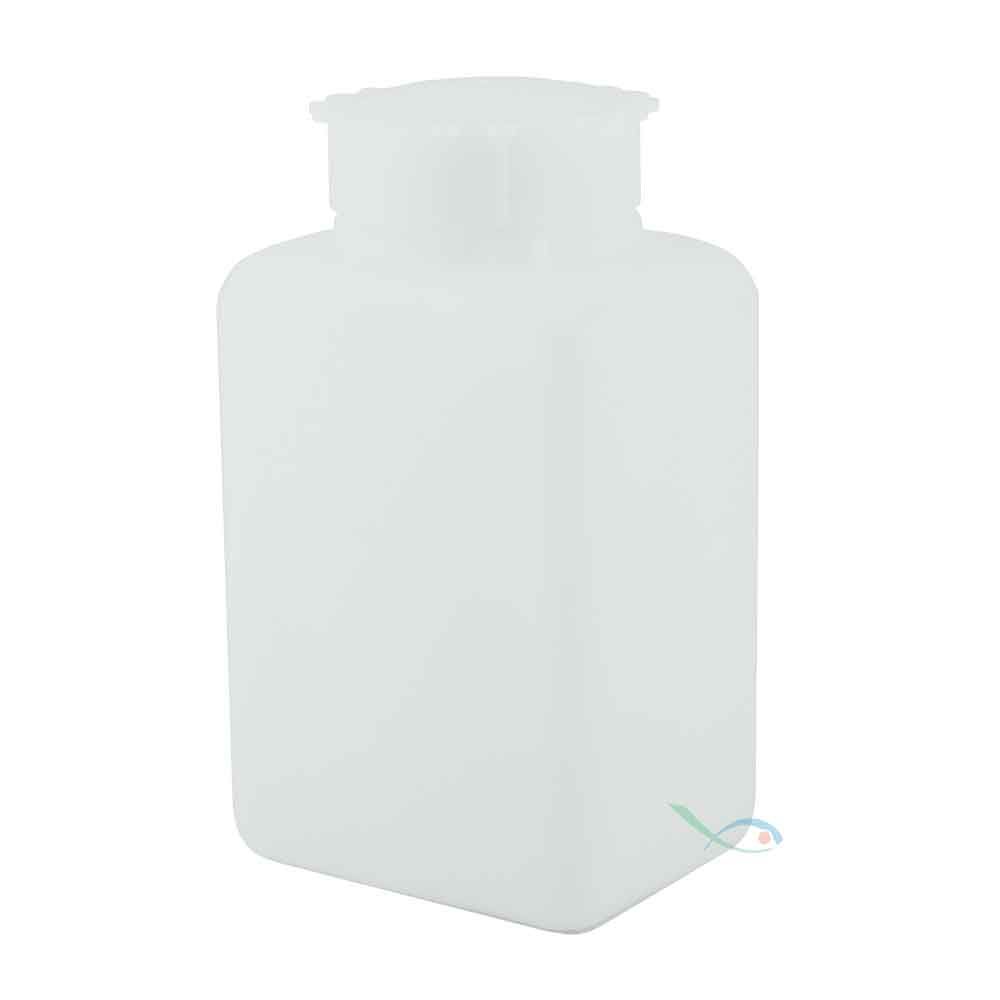 Bottiglia in Plastica Semitrasparente Rettangolare graduata Dosometrica con Tappo esterno ed interno 1000ml