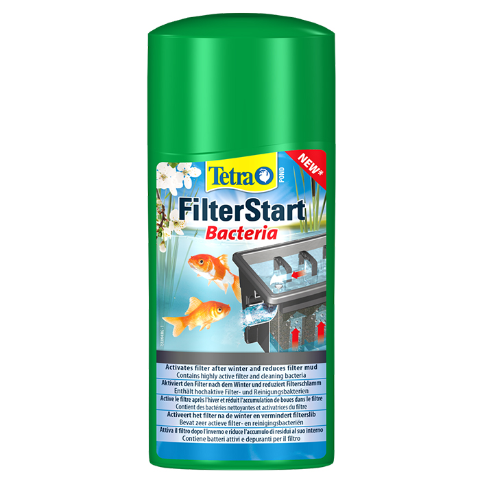 Tetra Pond Filter Start Bacteria Batteri attivatori per Laghetto 500ml per 5000Lt