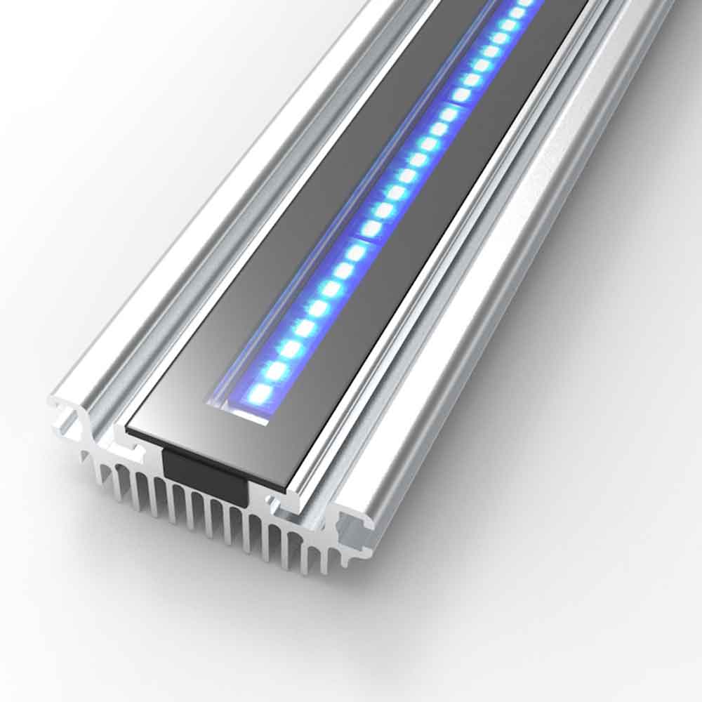 Gnc SilverMoon ReefBlu 1200mm Barra a Led per Acquari Marini di Barriera 1142x50x27cm 60W
