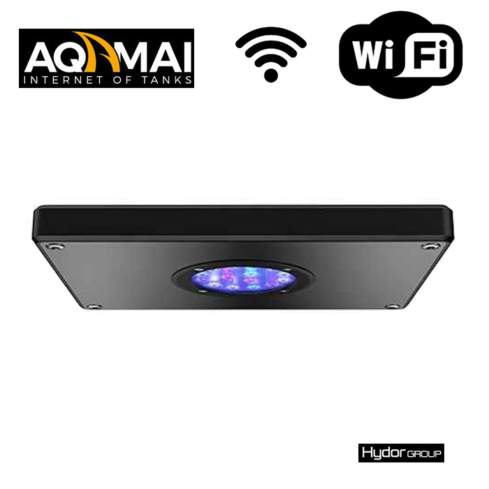Hydor Aqamai Lampada Led Reef S Nero Wi-Fi 50W
