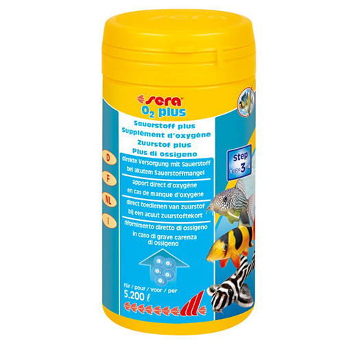 Sera O2 Plus Ossigeno in polvere 250 ml/260g per 5200l