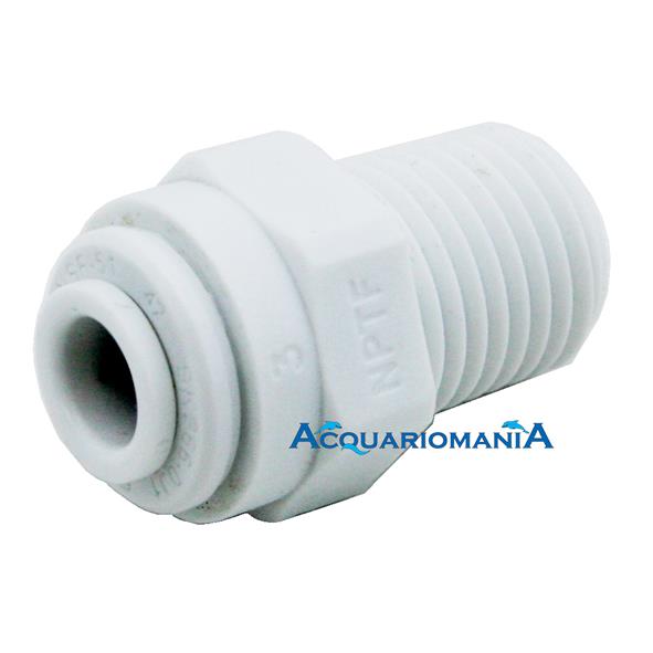 Forwater Terminale Dritto Rapido Tubo 1/4&quot; x 1/8&quot; Filetto NPTF