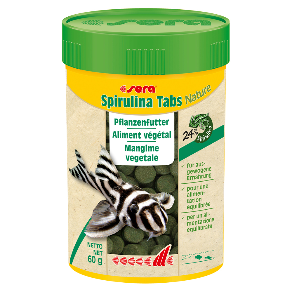 Sera Spirulina Tabs Nature 60g 100 pastiglie