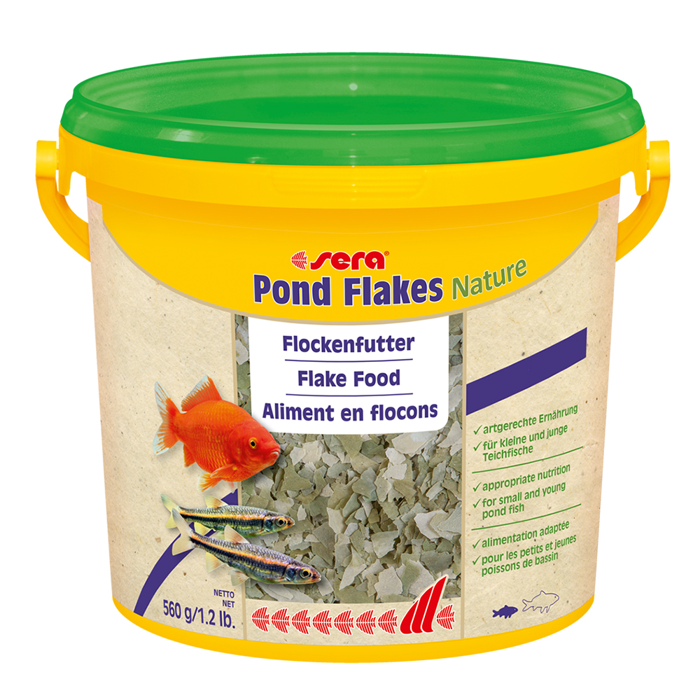 Sera Pond Flakes Nature Mangine in Scaglie per Laghetto 3800ml 560gr