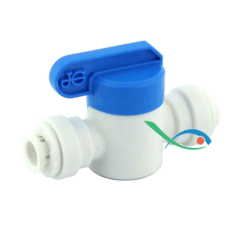 Forwater Valvola a sfera rubinetto intermedio attacchi rapidi JG tubo 1/4&quot; osmosi