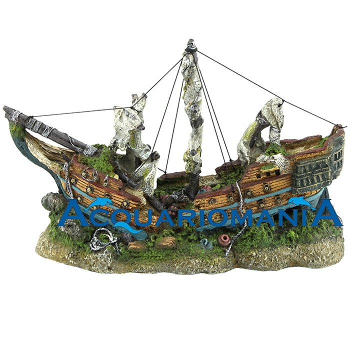 amtra Galeone su rocce 44x15x28.5h cm