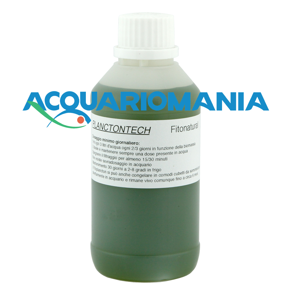 Planctontech Fitonatural Light NEW TOP FORMULA +30% di densità Fitoplancton Vivo in tanichetta 5 litri