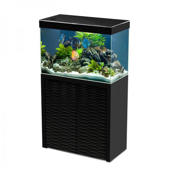 Ciano Acquario Emotion One 80 Nero con supporto 152 litri 82x41,4x136,3h cm