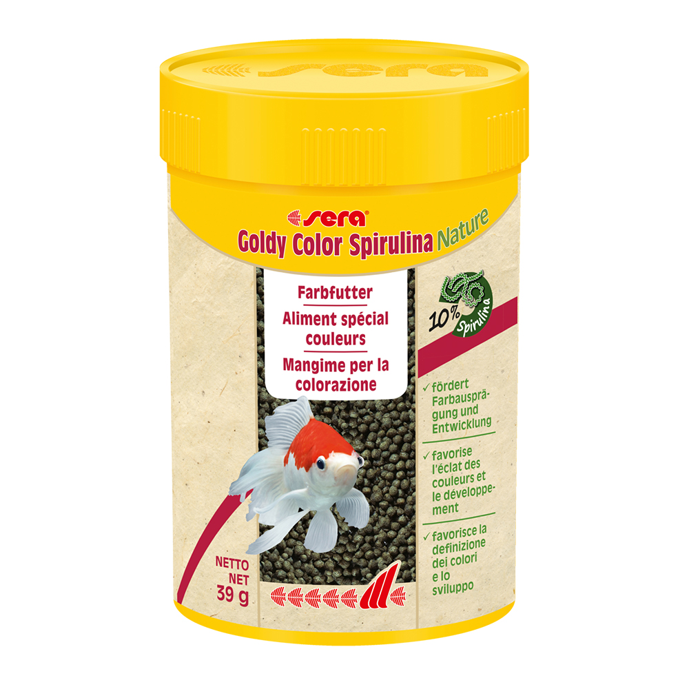 Sera Goldy Color Spirulina Nature granuli per pesci rossi 100ml 39g