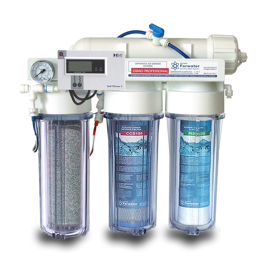 Forwater Impianto Osmosi a bicchieri 290l/giorno OSMOPURE75-2-PRO08 DDS Tecnology