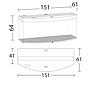 Juwel Acquario Vision 450 Litri LED Nero mis. 151x61x64H cm