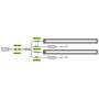 Juwel HeliaLux Splitter Led 2 canali per controllare 2 Barre HeliaLux Spectrum
