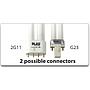 Blau Aquaristic Lampada PL Blu/Blu 9W G23 (2 pin)
