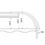 Gnc Bridge 1 Supporto per Plafoniera BluRay M per Vasche da 40 a 60cm