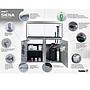Askoll Fluval Siena 330 Combo Acquario con Supporto Graphite 110x55x55h cm