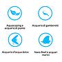 Blau Aquaristic Cubic Aquascaping Shallow 44 Ultra Clear Acquario 44lt 62x36x20cm