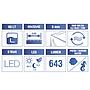 Amtra Acquario System V260 Led completo Nero 65lt 60x32x42h cm