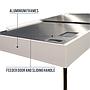 Amtra Acquario Alux Bianco 450L 150x45x63h cm