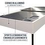 Amtra Acquario Alux Bianco Combi con Mobile e Filtraggio 450L 150x45x148h cm