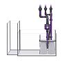 Nyos OPUS 440 G2 Slim Line Grigio Acquario Marino Reef 125x55x 55h cm