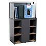 Zolux Acquario Aqua IdroMax Grigio 200 Completo con Supporto 110,3x45x137h cm