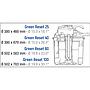 Sicce Green Reset 60l Filtro bidone da laghetto con 2X20W UV-C