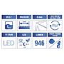 aaaAmtra Acquario System V2 80 Led con Filpo completo Bianco 85lt 80x32x48h cm