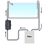 Chihiros Heater Pro Riscaldatore per Filtri esterni 16/22mm 10/1000W